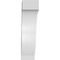 Ekena Millwork 3-in. W x 8-in. D x 12-in. H Baker Architectural Grade PVC Knee Brace BRCP03X08X12BKR - alternate 4